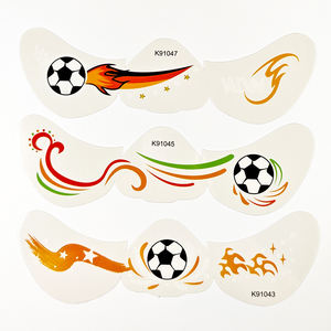 Cinq et dix GMPC/Sedex/ISO/EUDR usine <span class=keywords><strong>FIFA</strong></span> Football tache de rousseur tatouages autocollant Football motif corps autocollant temporaire tatouage personnalisé - Product Image 5