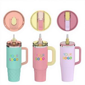 Wholesale OEM 40oz 304 Stainless Steel Folding Car Thermos <b>Cup</b> Vacuum Insulation Anti-Fall <b>Large</b> Capacity Women Outdoor Party - Product Image 2