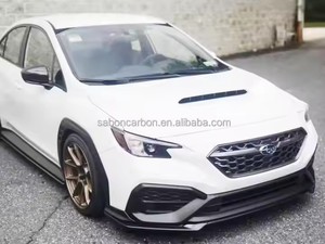 Sti-P estilo 3 piezas diseño fibra de carbono Forelip parachoques delantero labio para <span class=keywords><strong>Subaru</strong></span> WRX S4 2022 up - Product Image 4