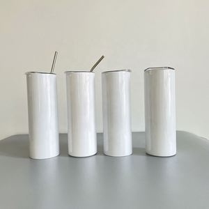Shape Bottom Double Wall Vacuum Insulated Stainless Steel Tumblers 20oz Sublimation Blanks Skinny Flat Edge Tumbler Mugs - Product Image 3