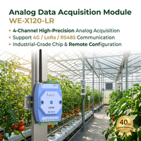 Module d'entrée analogique 4 canaux 0-10V AI avec RS485 Modbus RTU pour l'acquisition de données de capteurs IoT en agriculture intelligente
