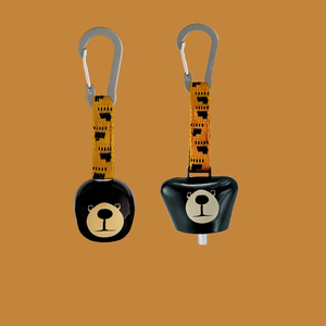 Encantadora campana <span class=keywords><strong>de</strong></span> oso Animal con mosquetón oso al aire libre disuasorio fuerte senderismo emergencia supervivencia Camping oso campanas - Product Image 2