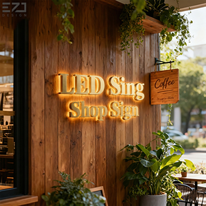 Lettres et logos 3D en acier inoxydable rétroéclairés personnalisables pour les entreprises, les magasins, les présentoirs de marques, les enseignes lumineuses, les enseignes de magasin - Product Image 4