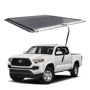 Couverture de benne de camionnette rigide rétractable à trois plis, accessoires de camionnette imperméables pour Mitsubishi Triton Strada 2014-2019 - Product Image 1