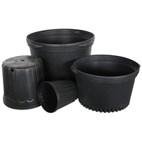 En gros pas cher noir gallon pots de fleurs jardin pépinière plante pots de semis pépinière gallon pot