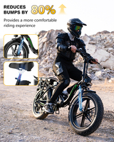 Vélo pliant KOOLUX BK6S PRO 250W Fatbike 40km/h Moteur arrière sans balais Batterie lithium 48V 13AH 6 vitesses Fer BK6S PRO Lithium