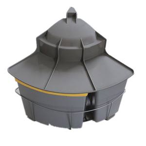 Novo 500 Retangular Interior Balde De Armazenamento De Plástico 12L + 12L + 6L com Tampa Escondida Rotativa Classificação - Product Image 4