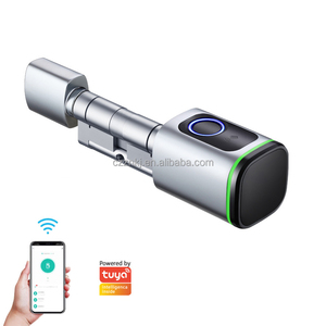 Giá bán buôn thông minh xi lanh khóa Châu Âu tuya App Keyless xi lanh khóa thông minh nhà phân phối với mật khẩu thẻ - Product Image 2