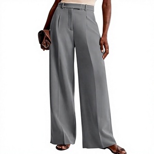 Premium Unisex Classic Wide Leg <b>Office</b> <b>Skirt</b> Tailored High Waist Comfortable Professional Wear Polyester/Cotton Summer - Product Image 3