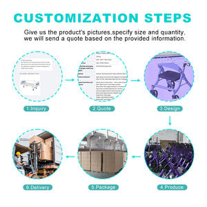 كرسي طبي متحرك متعدد الوظائف قابل للطي والاستلقاء، كرسي يدوي مريح للمسنين - Product Image 5