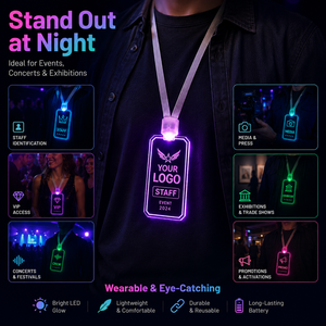 Fábrica de placas de identificación LED personalizadas, venta al por mayor de placas de identificación acrílicas iluminadas para personal, para bares, conciertos, festivales, pedidos de promoción al por mayor. - Product Image 5
