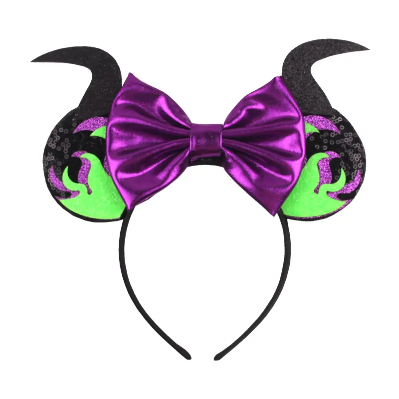 Festival Headband Halloween Cosplay Women Girls Mouse Ears Devil Horns Hairband Party Kids Hair Accessories