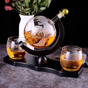 Tùy chỉnh Pyrex thủy tinh cao thủy tinh borosilicate thuyền buồm <span class=keywords><strong>Wine</strong></span> Bottle Set thủy tinh sang trọng - Product Image 6