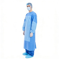 Blouse d'isolement jetable B2B, vêtements de protection médicale, blouses chirurgicales non tissées, blouses d'isolement médical de haute qualité