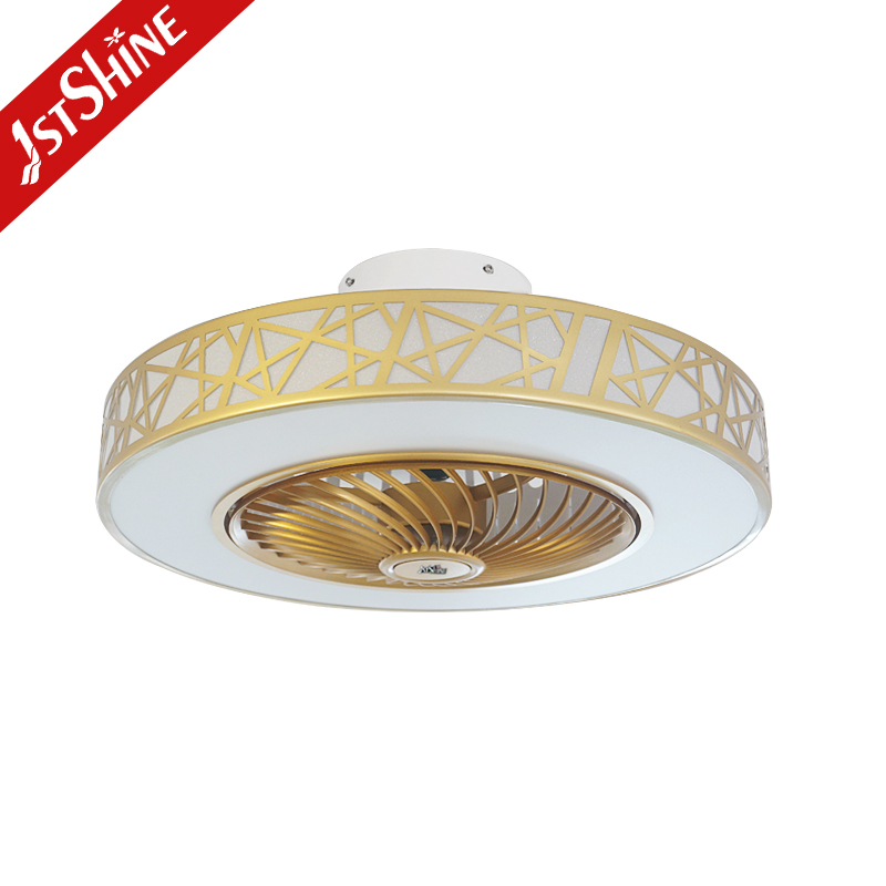 1stshine bedroom small 3 speed gold finish silent natural wind ceiling fan