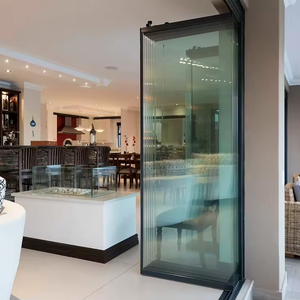 Villa personnalisée spéciale porte pliante en verre sans cadre balcon grande vue sûre et belle porte pliante en verre - Product Image 5