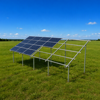 Ancres solaires au sol sans béton, vis de fixation galvanisées, système de montage de panneaux solaires, pieux de fixation au sol