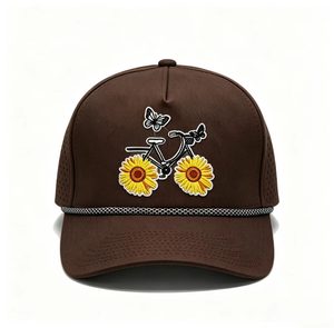 Gorra Trucker con Bordado de Girasol, Gorra de Béisbol de Malla Transpirable, Gorra Casual para Exteriores, Venta al por Mayor - Product Image 4