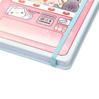 Carnet à couverture rigide Kawaii Chat, Journal Adorable Distributeur Automatique, Ensemble de Papeterie A5, Fournitures Scolaires et de Bureau pour Étudiants, Cadeau pour Enfants