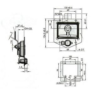 Remorque de Camion de voiture de Camp Serrure À Poignée En Acier Inoxydable En Forme de T Outil <span class=keywords><strong>Loquet</strong></span> - Product Image 5