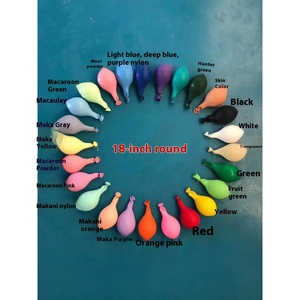 Ballon de 18 pouces en latex mat épaissi flottant pour fête d'anniversaire de mariage Ballon de célébration de Noël pour pièce <span class=keywords><strong>vide</strong></span> - Product Image 3