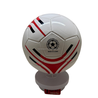 Ballon de football de marque, taille 5, cousu à la machine, 260-280g, 32 panneaux, vessie en caoutchouc PVC, ballon de football promotionnel personnalisé pour enfants