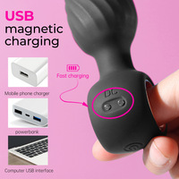 Meistverkaufter 360° Rotierender Ferngesteuerter Prostata-Vibrator Analplugg mit Gewinde Silikon Erwachsenen-Sexspielzeug-Set Analer Vibrator