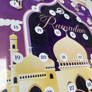 Ourwarm Custom Ramadan Decorations 30 Day Kids Gift Chocolate Box Cardboard Christmas Ramadan Advent Calendar