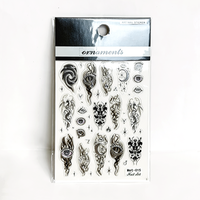 Autocollants 3D en relief pour ongles, style gothique, métalliques argentés, yeux pleureurs, croix, étoiles, vente en gros