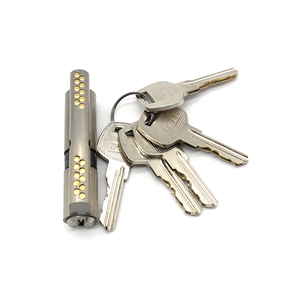 Cylindre de serrure de porte de sécurité en alliage de zinc de 70mm avec clé d'ordinateur en laiton à double ligne Variations de 30/40mm - Product Image 3