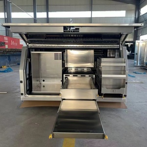 HERUI HRC-1 Waterproof Dustproof Portable Ute Canopy Pickup Truck Lockable <b>Toolboxes</b> 2000L Capacity Powder Coated 2 Compartments - Product Image 1