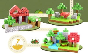 Các thiết kế mới nhất khối xây dựng từ xây dựng thế giới thiết lập Montessori Toddler cảm giác Đồ chơi FIDGET CUBE xây dựng đồ chơi - Product Image 3