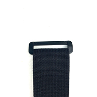 Offre Spéciale 38mm Noir En Plastique D Anneau Boucle Forte Ceinture Boucle Sangle Curseur pour Sac À Dos Sangle Plat D-ring Conception