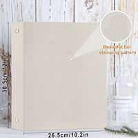 Funda de cuero personalizada de 8,5x11 pulgadas, tamaño A5, A4, diario, memoria, libro de bebé, hoja suelta, tela de lino, carpeta de archivos de tela, 4, 3 anillas