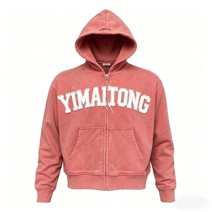 เสื้อฮู้ดดี้โออีเอ็มคุณภาพสูง ไซส์ใหญ่พิเศษ ผ้าฝ้าย ยูนิเซ็กซ์ สั่งทำได้ เสื้อฮู้ดดี้ผู้ชาย ปักลายปักอัพพลิเค - Product Image 1