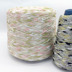 Vente en gros de fil polyester fantaisie spécial résistant aux hautes températures pour crochet et tricot motif teint mercerisé - Product Image 1