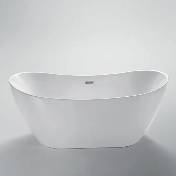 Medyag Quality Acrylic Modern Design Double Ended Slipper Freestanding Bathtub Soaking Baths Bathroom