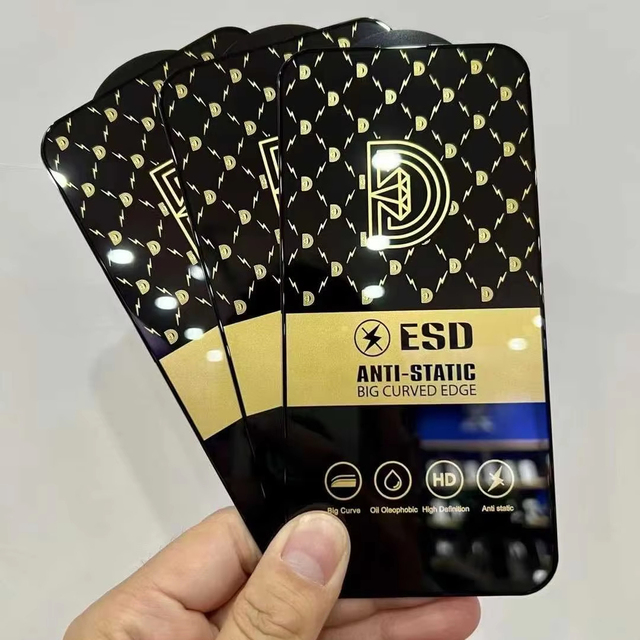 ESD ANTI-STATIC Tempered Glass HD Cover Screen Protector Film for iPhone 17 Air 15 16 Plus 14 13 12 11 Pro XS MAX XR 7 8 Plus
