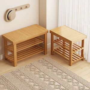 Banco Zapatero Moderno de <span class=keywords><strong>Bambú</strong></span> Convertible con Estante Expandible, Ecológico y Duradero, Mueble de Almacenamiento para Sala de Estar - Product Image 5