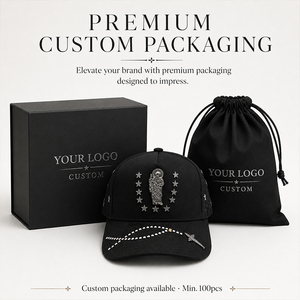 Cappellino da Baseball Personalizzato Gotico Ricamato con Filigrana Strutturata, Ricamo 3D e Fodera in Raso Premium - Product Image 5