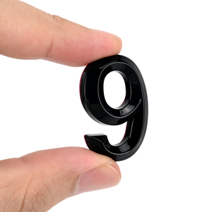 Bán Buôn Tùy Chỉnh <span class=keywords><strong>3D</strong></span> Tự Dính Xe Chrome Chữ Số Biểu Tượng Phù Hiệu Bạc Đen ABS Nhựa Chrome Chữ Cho Xe - Product Image 6