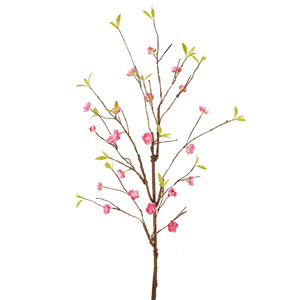Fleur artificielle de wintersweet QIHAO avec feuilles, 21 fleurs, en soie plastique, haute simulation, décoration intérieure, Nouvel An chinois - Product Image 5