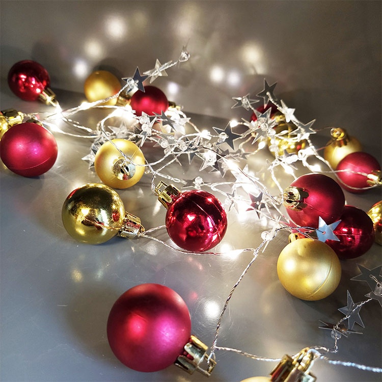 Декоративная гирлянда для патио на вечеринку, медный провод, миниатюрные светодиодные сказочные огни на день рождения