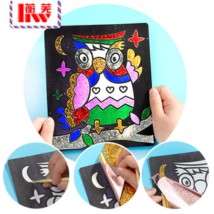 สติกเกอร์งานฝีมือ DIY สำหรับเด็ก ขนาด 25x65 ซม. กระดาษไดคัทพิมพ์ลาย สำหรับวัยรุ่น ของเล่นศิลปะ - Product Image 4