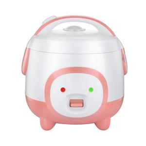 Mini Arrocera de 1.0-1.2L con Diseño de Cara Adorable, LED Blanco y Rosa con Ojos y Botón de Sonrisa, Olla Antiadherente, Función Mantener Caliente con un Botón, Fabricación OEM - Product Image 1