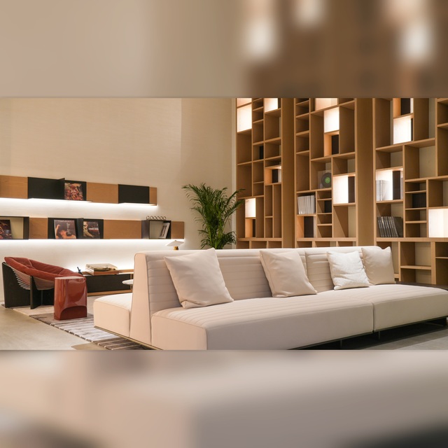 Iceland Villa Project Modern Minimalist Wood Media Storage CD Display Rack Open Shelf Custom Size OEM Light Luxury Living Room