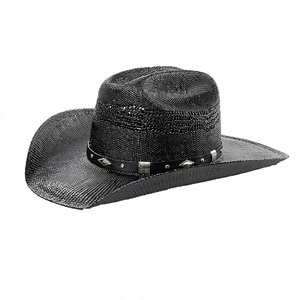 Unisex Four Seasons Embossed Daily Use <b>Western</b> Cowboy <b>Hat</b> with Character Style and Ribbon for Outdoor Sports Travel - Product Image 3
