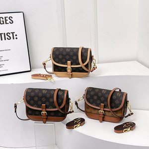 2025 nuova borsa a tracolla in pelle sintetica di alta qualità da donna di alta qualità nuovo vestito alla moda dal Design di lusso Versatile con stampa a fogli mobili <span class=keywords><strong>Messenger</strong></span> - Product Image 1