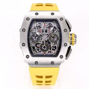 <span class=keywords><strong>Orologio</strong></span> di Lusso 11-03 con Vetro Zaffiro, Cinturino in Gomma Gialla, Cassa in Titanio, Alta Qualità, per <span class=keywords><strong>Uomo</strong></span> - Product Image 1
