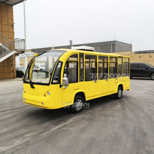 Durable Electric Sightseeing Bus Heavy Duty Frame 14 <b>Passengers</b> Fast Charging Smooth Ride for Resort & Hotel Shuttle Services - Product Image 1